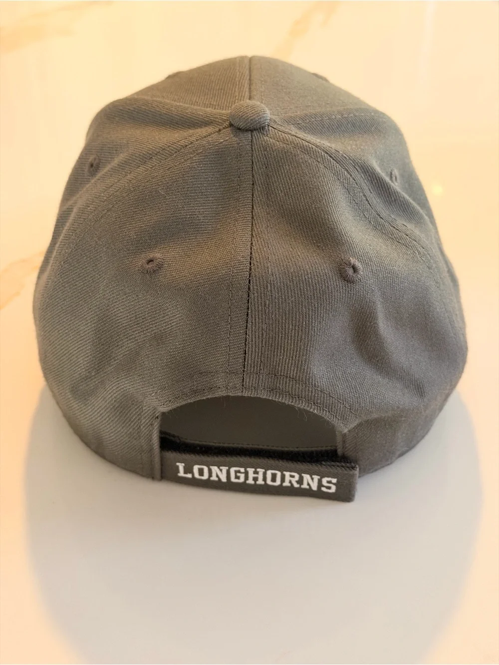 '47 Black Cap with White Longhorn Embroidery